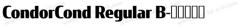 CondorCond Regular B字体转换